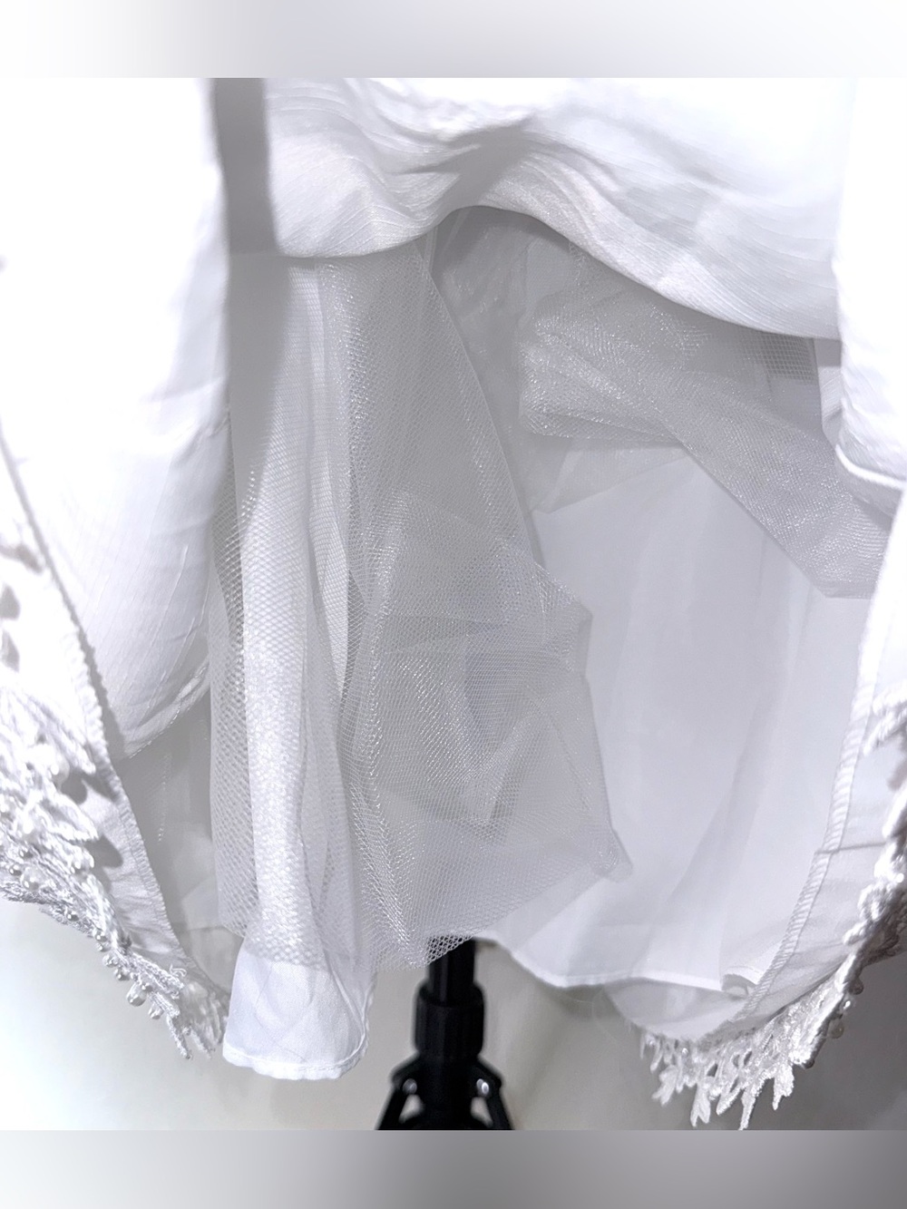 J.J. Anjorden white satin baptismal / christening gown, sz 18 mos, like new - Picture 6 of 10